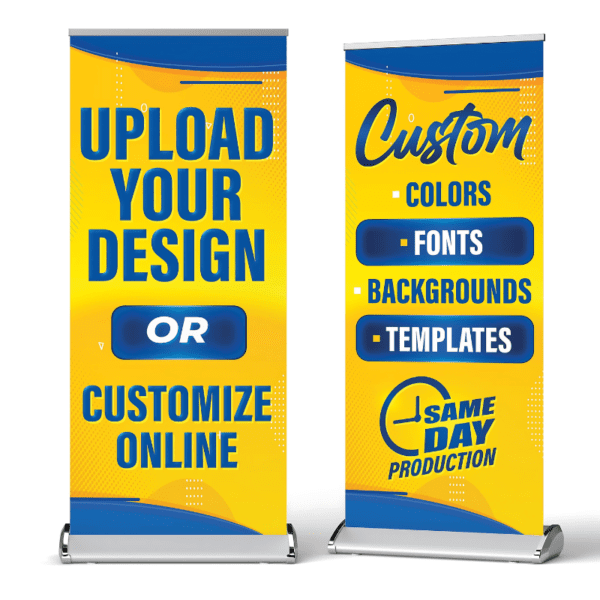 Retractable Banners Standard Size 33" x 81"