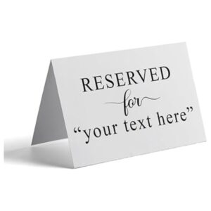 Custom Reserved Card