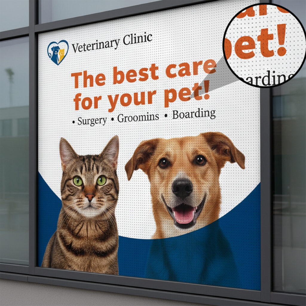 Perforated Window Vinyl