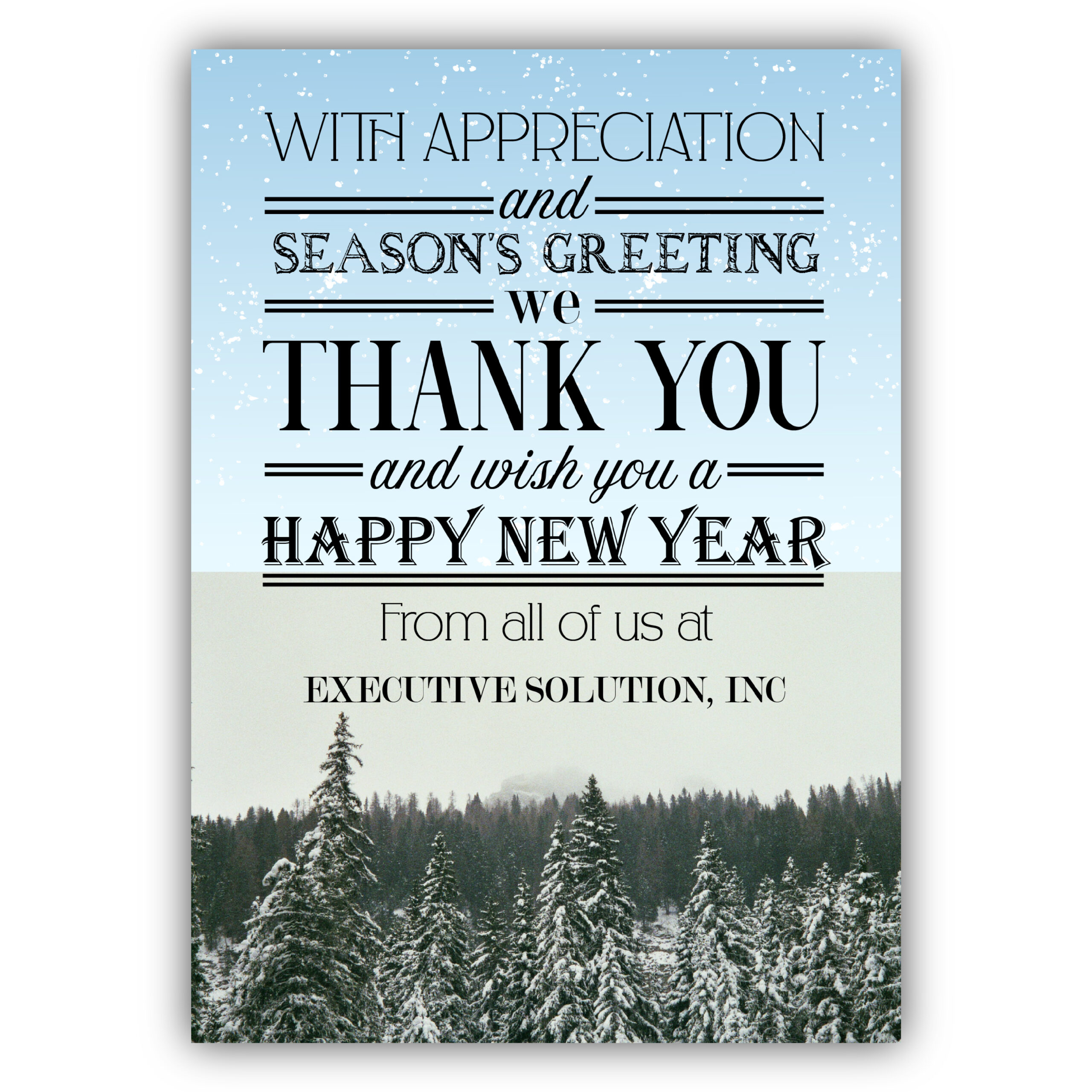 Custom Happy New Year Card